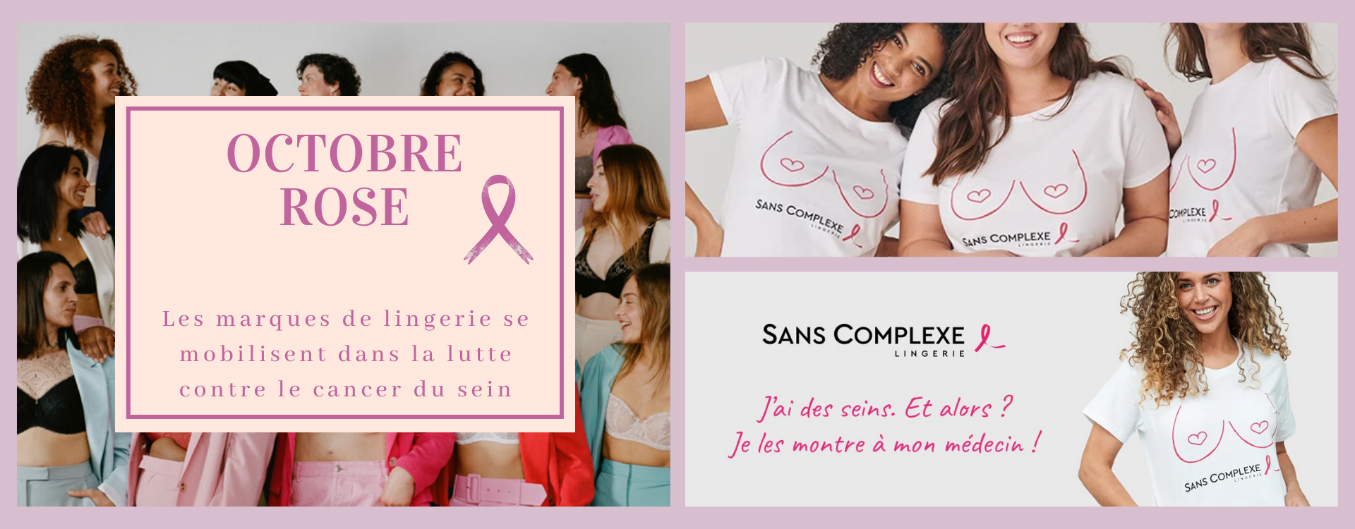 Las marcas de lencería se movilizan en la lucha contra el cáncer de mama