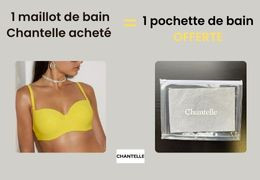 Une pochette de bain offerte pour l’achat d’un maillot de bain Chantelle !
