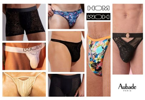 Audace et séduction : Selection de sous-vêtements sexy pour hommes (HOM / Aubade Men / WOH)