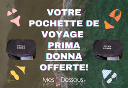 Votre pochette de voyage offerte pour l’achat d’un maillot de bain Prima Donna.